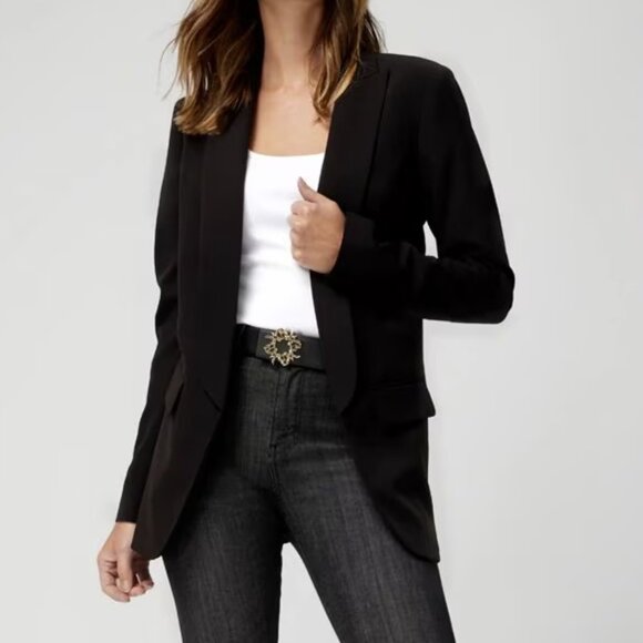 NWT White House Black Market -The Relaxed Blazer - Black- Size 00 - Picture 2 of 6